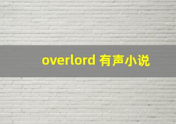 overlord 有声小说